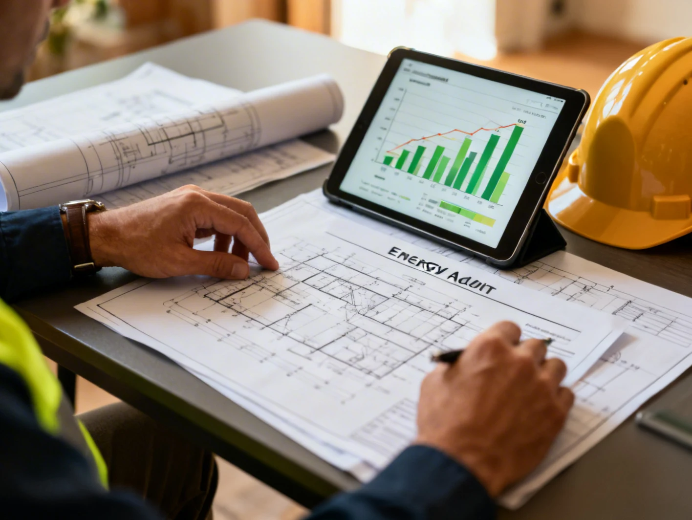 Ingénieur consultant des plans de performance énergétique